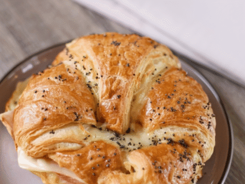 Baked Ham And Cheese Croissants Recipe