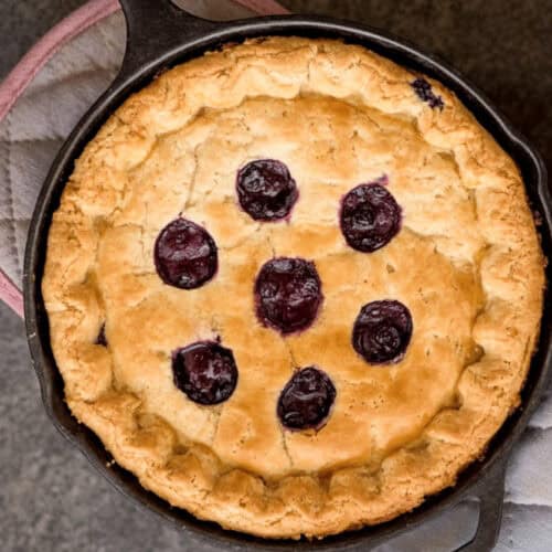 Cast Iron Blueberry Pie Recipe