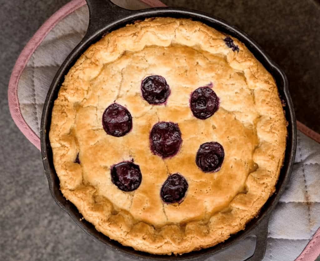 Cast Iron Blueberry Pie Recipe