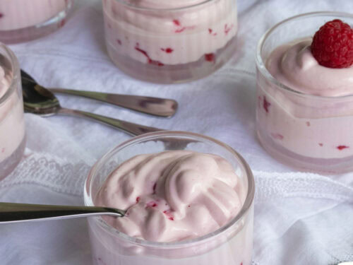 Cottage Cheese Raspberry Mousse