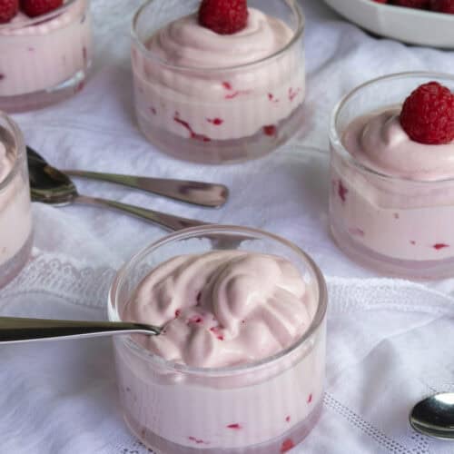 Cottage Cheese Raspberry Mousse