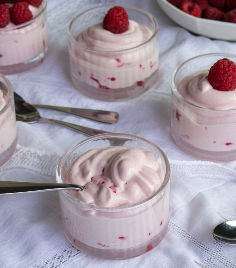 Cottage Cheese Raspberry Mousse