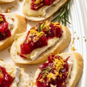Cranberry Brie Crostini