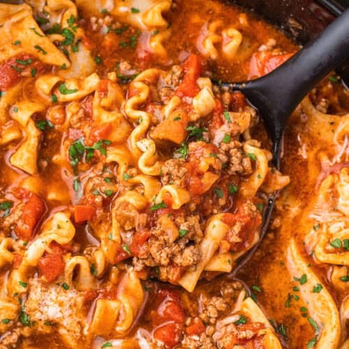 Crockpot Lasagna Soup