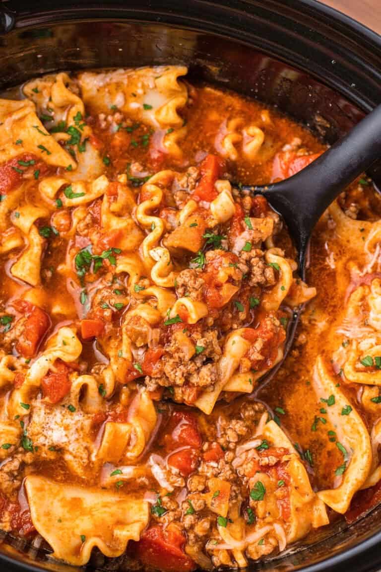 Crockpot Lasagna Soup