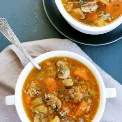 Mushroom Quinoa Soup Recipe