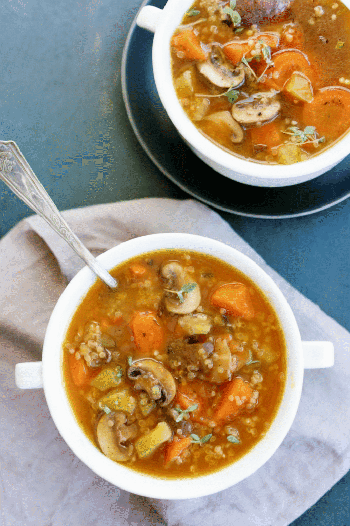 Mushroom Quinoa Soup Recipe
