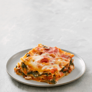 Sausage Lasagna With Spinach And Mushrooms Recipe