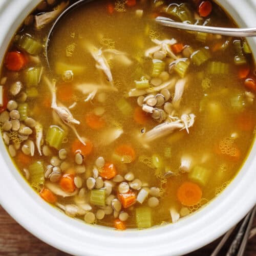 Chicken Lentil Soup Recipe