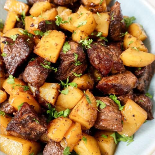 Slow Cooker Garlic Beef Bites