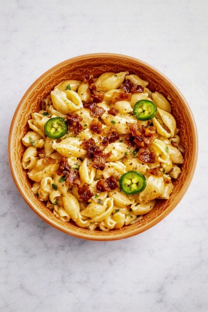 Homemade Bacon Shells and Cheese