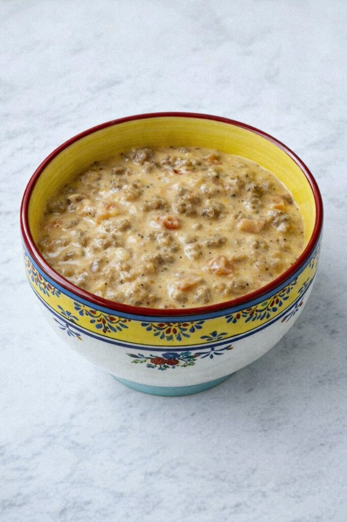 Cream Cheese Rotel and Sausage Dip